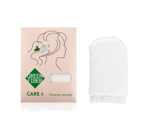 Спонж для демакияжа Green Fiber CARE 4, 10 × 6 см