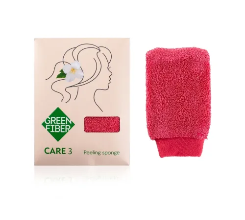 Спонж для пилинга Green Fiber CARE 3, 8 × 4,5 см