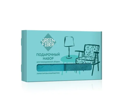 Подарочный набор для повседневной уборки Green Fiber HOME — артикул 06146