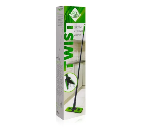 Швабра с отжимом Green Fiber TWIST — артикул 06122