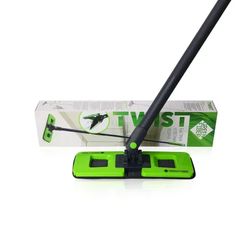 Швабра с отжимом Green Fiber TWIST — артикул 06122