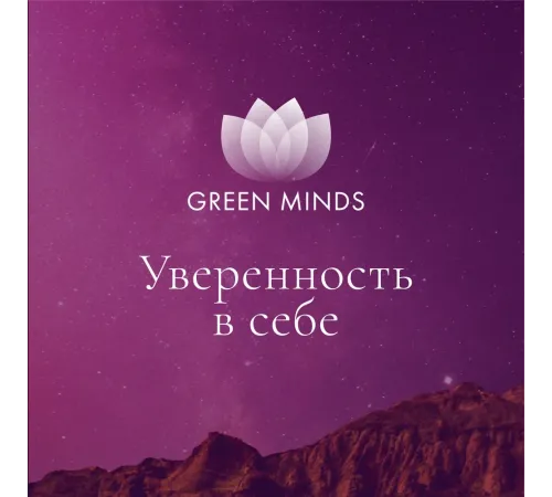Нейромедитация GREEN MINDS «Уверенность в себе» — аудиозапись MP3, 12:43 мин, артикул 04015