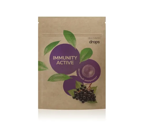 Леденцы «Активный иммунитет» Healthberry с витамином C, 12 шт. — артикул 01427