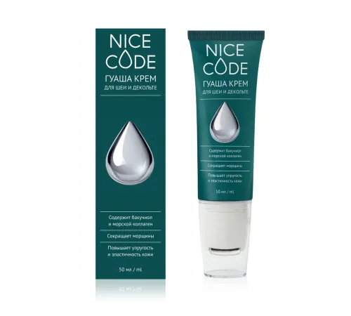 Гуаша-крем для шеи и декольте Nice Code с аппликатором, 50 мл — артикул 029316