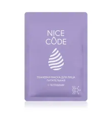 Тканевая маска для лица питательная с пептидами NICE CODE, 24 мл