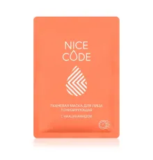 Тканевая маска для лица тонизирующая с ниацинамидом NICE CODE, 24 мл