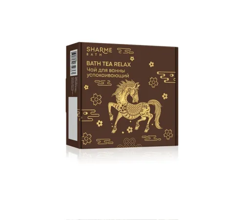 Успокаивающий чай для ванны Sharme Bath «Bath Tea Relax», 100 г (2 пакета) — зизифус, зизифора, ромашка, мелисса, ежевика, артикул 029343