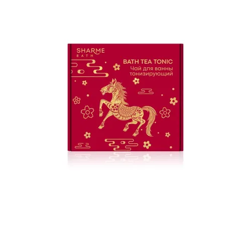 Тонизирующий чай для ванны Sharme Bath «Bath Tea Tonic», 100 г (2 пакета) — дягиль, багульник, земляника, каштан, бадан, артикул 029344