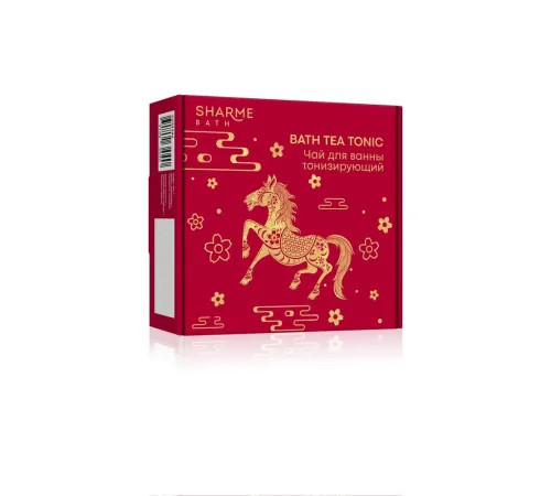 Тонизирующий чай для ванны Sharme Bath «Bath Tea Tonic», 100 г (2 пакета) — дягиль, багульник, земляника, каштан, бадан, артикул 029344