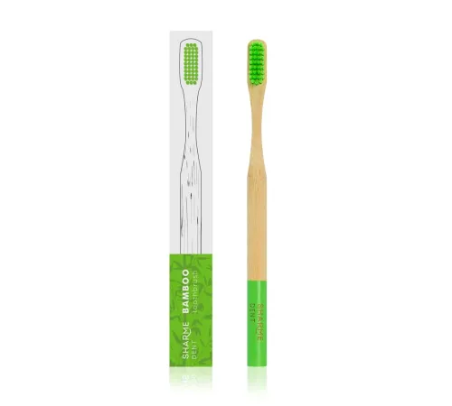 Классическая зубная щётка SHARME DENT GREEN, средней жёсткости — артикул 02406