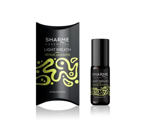 Аромароллер Sharme Essential «Лёгкое дыхание», 5 мл — лаванда, лимон, мята, равинтсара, чабрец, чайное дерево, артикул 02835