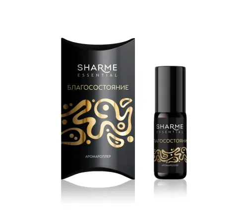 Аромароллер Sharme Essential «Благосостояние», 5 мл — пачули, ветивер, мускатный орех, бергамот, корица, кедр, янтарь, артикул 029321