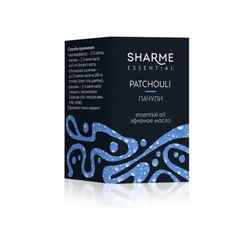 Эфирное масло «Пачули» Sharme Essential, 5 мл — артикул 02996