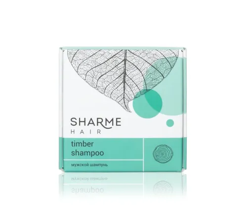 Твёрдый шампунь Sharme Hair Timber с древесным ароматом для мужчин, 50 г — артикул 02766