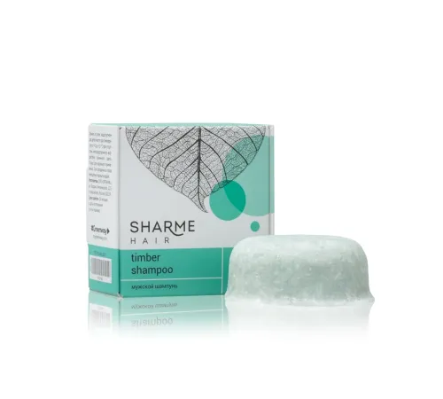 Твёрдый шампунь Sharme Hair Timber с древесным ароматом для мужчин, 50 г — артикул 02766