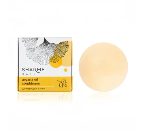 Твёрдый кондиционер Sharme Hair Argana Oil с аргановым маслом для повреждённых волос, 45 г — артикул 02778