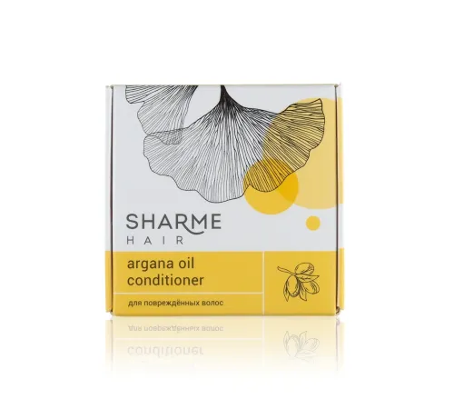 Твёрдый кондиционер Sharme Hair Argana Oil с аргановым маслом для повреждённых волос, 45 г — артикул 02778