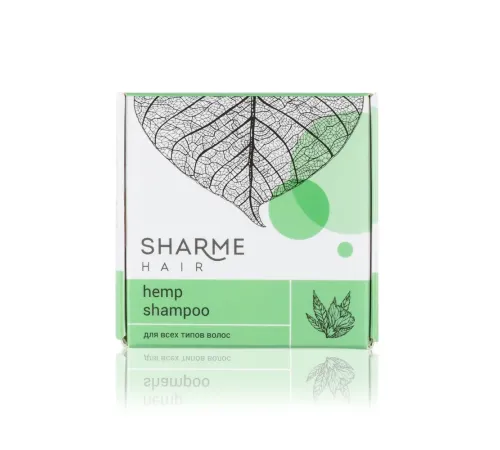 Твёрдый шампунь Sharme Hair Hemp с маслом конопли для любого типа волос, 50 г — артикул 02779