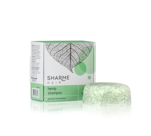 Твёрдый шампунь Sharme Hair Hemp с маслом конопли для любого типа волос, 50 г — артикул 02779