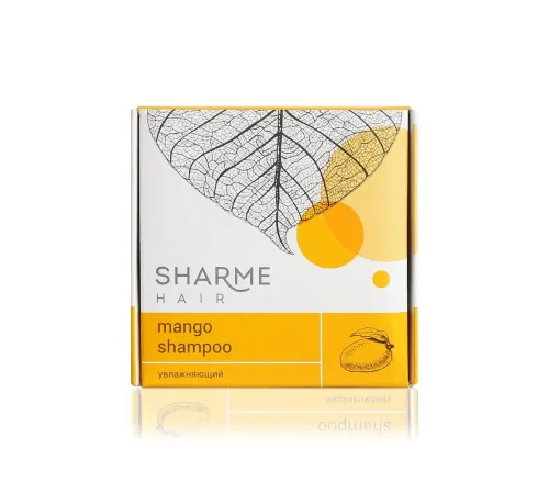 Твёрдый шампунь Sharme Hair Mango с маслом манго, увлажняющий, 50 г — артикул 02784