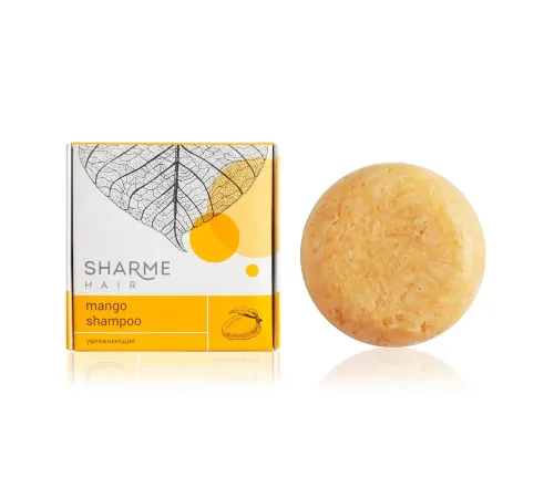 Твёрдый шампунь Sharme Hair Mango с маслом манго, увлажняющий, 50 г — артикул 02784