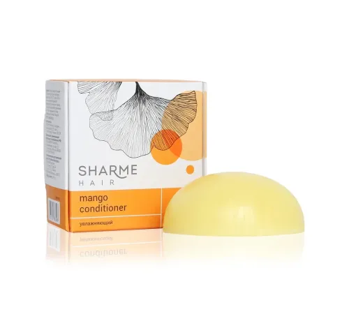 Твёрдый кондиционер Sharme Hair Mango с маслом манго, увлажняющий, 45 г — артикул 02785