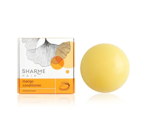 Твёрдый кондиционер Sharme Hair Mango с маслом манго, увлажняющий, 45 г — артикул 02785
