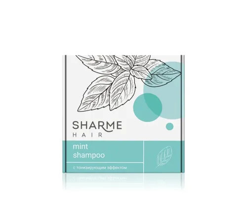 Твёрдый шампунь Sharme Hair Mint с тонизирующим эффектом, 50 г — артикул 02900