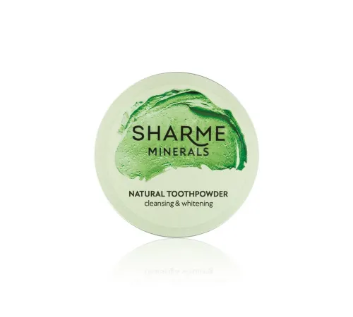 Фитоминеральный зубной порошок Sharme Minerals «Очищение и отбеливание», 46 г — артикул 02508
