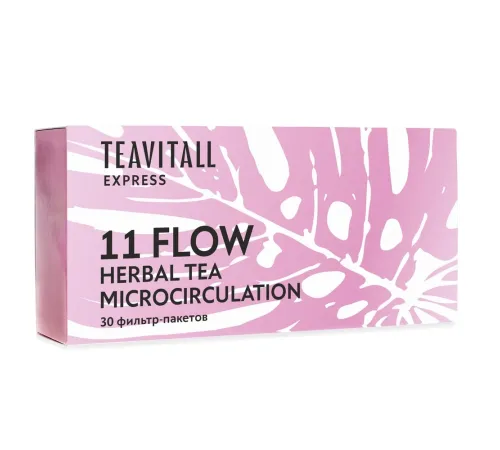 Чайный напиток для укрепления кровеносной системы TeaVitall Express Flow 11, 30 фильтр-пакетов — артикул 01531