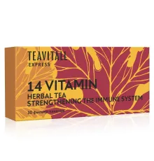 Чайный напиток для укрепления иммунитета TeaVitall Express Vitamin 14, 30 фильтр-пакетов