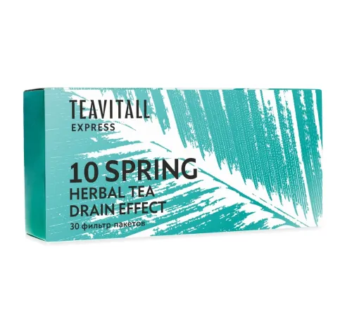 Чайный напиток для улучшения работы почек TeaVitall Express Spring 10, 30 фильтр-пакетов — артикул 01599