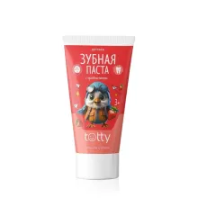 Детская зубная паста TOTTY с пробиотиком со вкусом клубники 3+, 50 мл