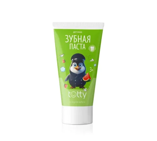 Детская зубная паста TOTTY со вкусом арбуза 3+, 50 мл — артикул 03600