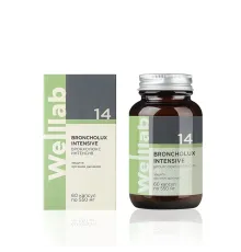 БАД для дыхательной системы Welllab BRONCHOLUX INTENSIVE, 60 капсул