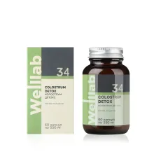 БАД для очищения организма Welllab COLOSTRUM DETOX, 60 капсул