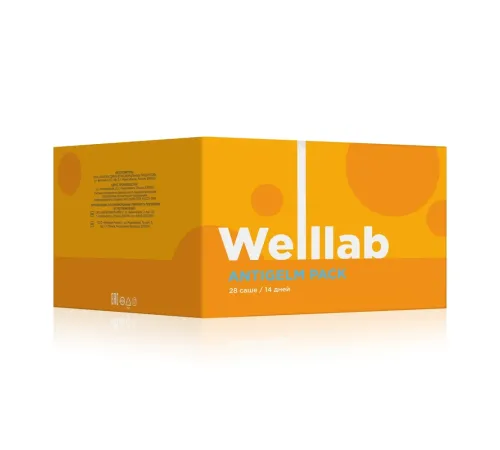 Программа Welllab ANTIGELM PACK, 28 саше на 14 дней — Antigelm Phyto и Uncaria Forte, артикул 070750