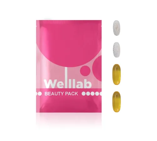 Программа Welllab BEAUTY PACK, 14 саше на 14 дней — Skin, Hair & Nails и Omega-3, артикул 070752