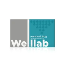 БАД с органическим йодом Welllab МОРСКОЙ ЙОД, 30 таблеток