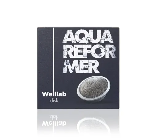Welllab Aqua Reformer — диск-активатор для воды с цеолитом в стальном контейнере, артикул 00334