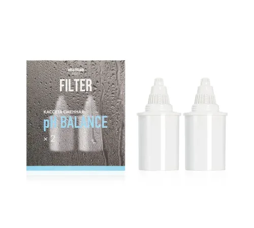 Кассета сменная pH Balance Welllab Aqua, 2 шт. — фильтрация и повышение pH до 8,5, артикул 00341