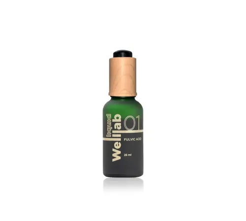 Welllab Liquid Fulvic Acid, 25 мл — природный концентрат фульвовых кислот в каплях, артикул 00330