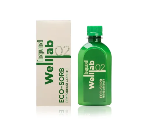 Welllab Liquid ECO-SORB, 300 мл — жидкий сорбент на хитозане, артикул 00331
