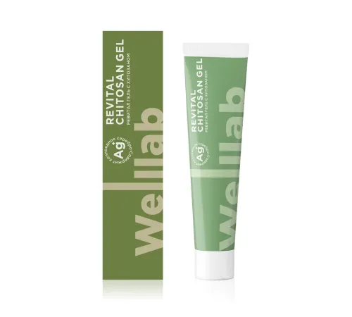 Welllab Revital Gel, 50 мл — гель с карбоксиметилхитозаном, сабельником, центеллой, корой ивы и серебром, артикул 070767