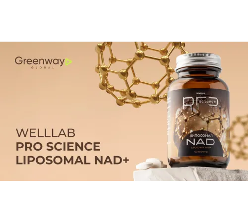 Welllab Pro Science ЛИПОСОМАЛ NAD+, 60 таблеток для рассасывания — NAD+ в липосомах с метилкобаламином B12, артикул 070775